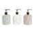Seifenspender DKD Home Decor Kristall ABS 350 ml (8 x 8 x 14 cm) (3 Stück)