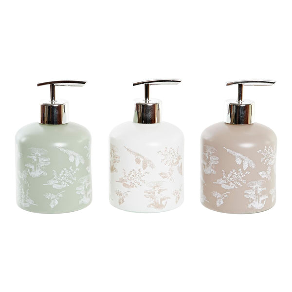 Seifenspender DKD Home Decor Kristall ABS 350 ml (8 x 8 x 14 cm) (3 Stück)