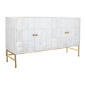 Anrichte DKD Home Decor Weiß Messing Mango-Holz 157 x 43 x 84 cm 153 x 43 x 84 cm Rhombusse