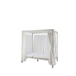 Gartenliege DKD Home Decor Weiß Aluminium (148 x 188 x 205 cm)