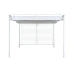 Pergola DKD Home Decor Weiß 296 x 296 x 225 cm Stahl