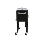 Tragbarer Kühlschrank DKD Home Decor 74 x 43 x 83 cm Schwarz Stahl Aluminium Polypropylen 56 L