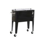 Tragbarer Kühlschrank DKD Home Decor 74 x 43 x 83 cm Schwarz Stahl Aluminium Polypropylen 56 L