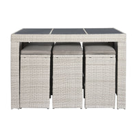 Tisch-Set mit 6 Stühlen DKD Home Decor 143 x 80 x 100 cm