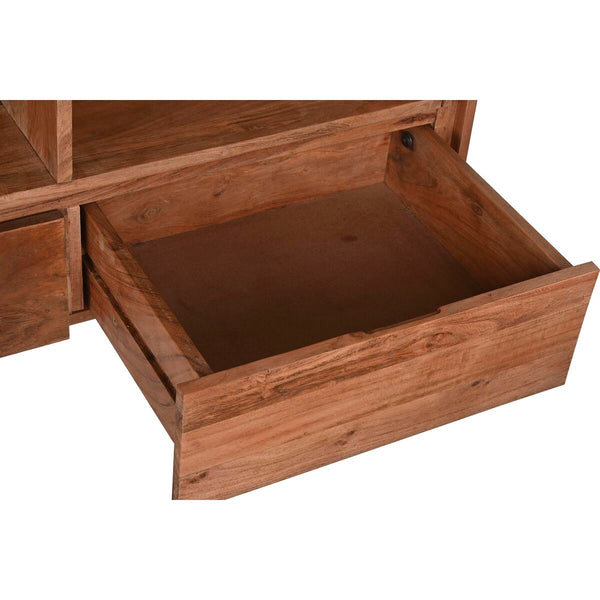 Anrichte DKD Home Decor 142 x 40 x 81 cm Schwarz Metall Braun Akazienholz