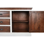 Anrichte DKD Home Decor Weiß Dunkelbraun Mango-Holz 180 x 46 x 83 cm