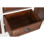 Anrichte DKD Home Decor Weiß Dunkelbraun Mango-Holz 180 x 46 x 83 cm