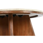 Tischdekoration DKD Home Decor 70 x 70 x 43 cm Holz Aluminium Marmor Akazienholz