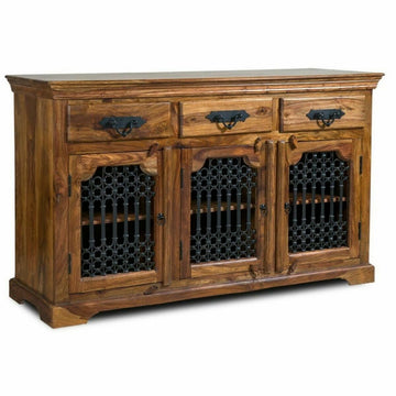 Anrichte DKD Home Decor Braun Schwarz Dunkelbraun Metall 150 x 40 x 90 cm