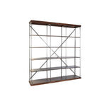 Regal DKD Home Decor Sheesham Braun Dunkelbraun Hellgrau Holz Metall 213 x 43 x 220 cm