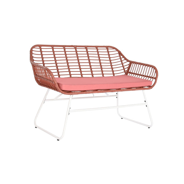 Gartenmöbel DKD Home Decor Weiß Terrakotta 124 x 74 x 84 cm (4 Stücke)