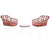 Tisch-Set mit 2 Stühlen DKD Home Decor 56 x 57,5 x 82 cm