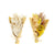 Strauss DKD Home Decor Beige Gelb Getrocknete Blume (10 x 5 x 18 cm) (2 Stück)