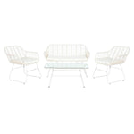 Gartenmöbel DKD Home Decor Weiß 124 x 74 x 84 cm (4 Stücke)