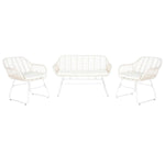 Gartenmöbel DKD Home Decor Weiß 124 x 74 x 84 cm (4 Stücke)