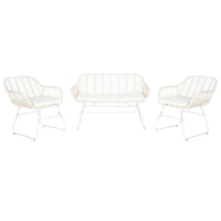 Gartenmöbel DKD Home Decor Weiß 124 x 74 x 84 cm (4 Stücke)