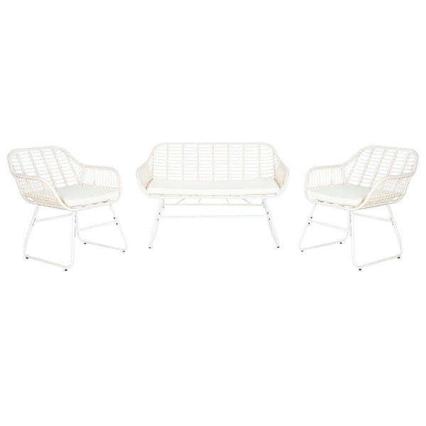 Gartenmöbel DKD Home Decor Weiß 124 x 74 x 84 cm (4 Stücke)