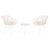 Tisch-Set mit 2 Stühlen DKD Home Decor 56 x 57,5 x 82 cm