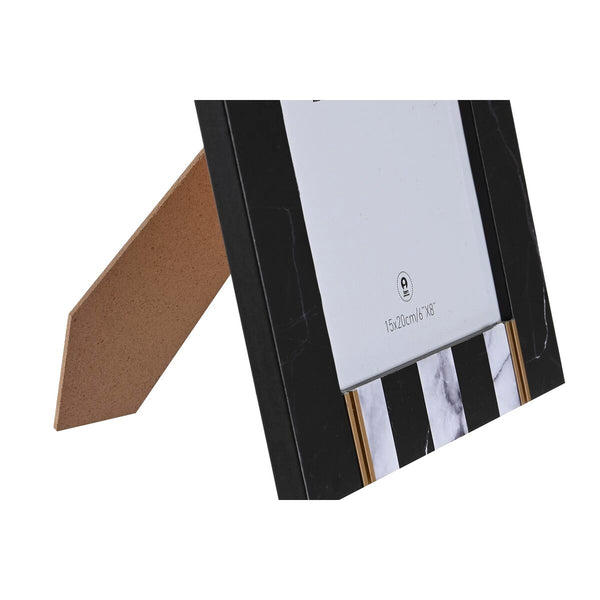 Fotorahmen DKD Home Decor Metall zweifarbig Holz MDF (20,8 x 1,5 x 25,8 cm)