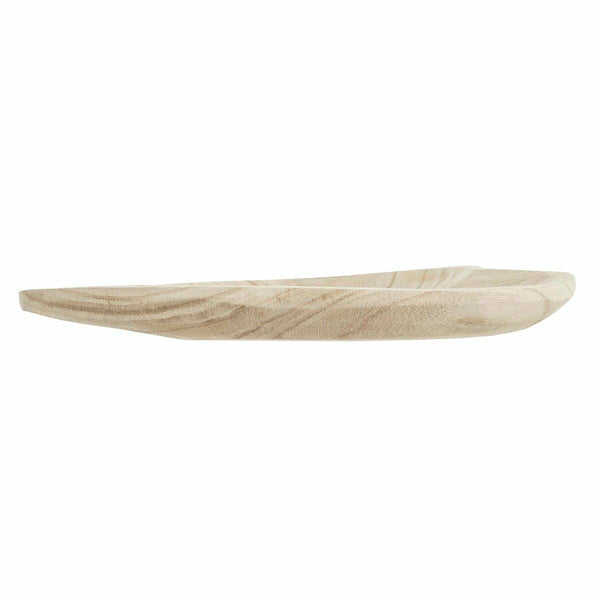 Tablett für Snacks DKD Home Decor Hellbraun natürlich Herz Tropical 35 x 24 x 4 cm