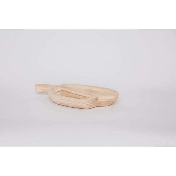 Tablett für Snacks DKD Home Decor Hellbraun natürlich Tropical 38 x 21 x 5 cm 30 x 21 x 5 cm