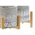 Kerze DKD Home Decor Grau Holz Braun Zement Aluminium Wachs (10 x 10 x 12 cm) (2 Stück)