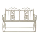 Schaukelstuhl DKD Home Decor Metall Aluminium Weiß (118 x 90 x 92 cm)