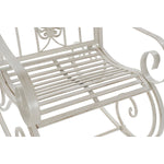 Schaukelstuhl DKD Home Decor Metall Aluminium Weiß (63 x 89 x 92 cm)