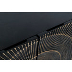 Anrichte DKD Home Decor Schwarz Gold Metall Mango-Holz 81 x 45 x 75 cm