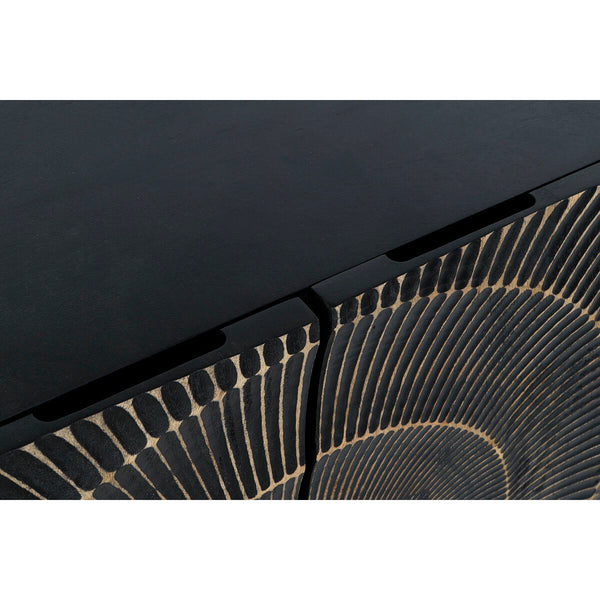 Anrichte DKD Home Decor Schwarz Gold Metall Mango-Holz 81 x 45 x 75 cm