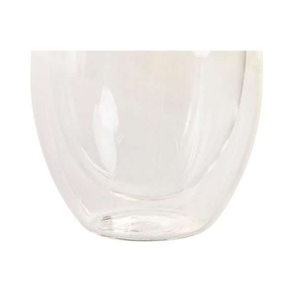 Gläserset DKD Home Decor Durchsichtig Kristall Borosilikatglas 100 ml 2 Stücke