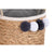 Korb-Set DKD Home Decor Naturfaser Bommeln 40 x 40 x 35 cm 41 x 37 x 36 cm