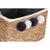 Korb-Set DKD Home Decor Naturfaser Bommeln 33 x 33 x 25 cm