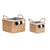Korb-Set DKD Home Decor Naturfaser Bommeln 33 x 33 x 25 cm