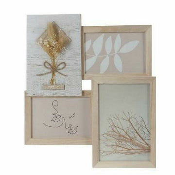 Fotorahmen DKD Home Decor 31 x 2,4 x 34 cm Kristall natürlich Shabby Chic