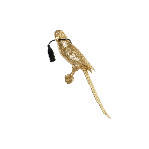 Wandleuchte DKD Home Decor Gold Harz 220 V 25 W Papagei (14 x 11,5 x 46 cm)