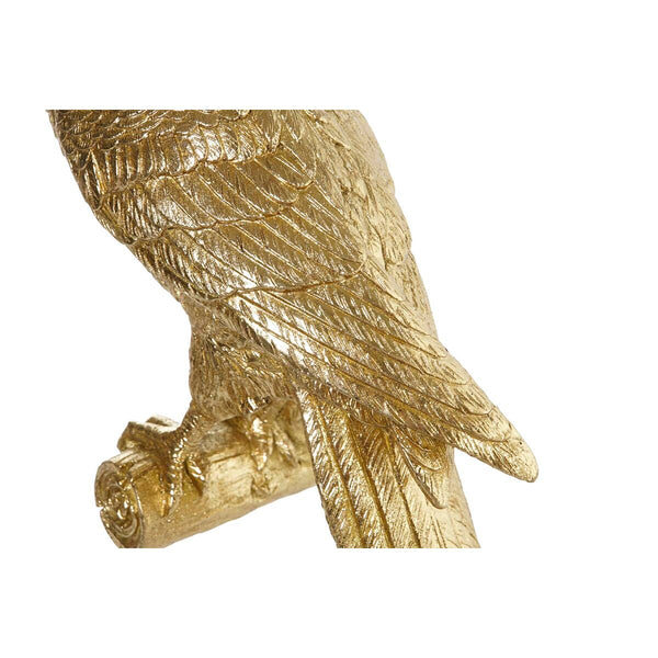 Wandleuchte DKD Home Decor Gold Harz 220 V 25 W Papagei (14 x 11,5 x 46 cm)