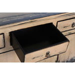 Anrichte DKD Home Decor Weiß Creme Dunkelbraun Ulmenholz 176 x 42 x 83 cm