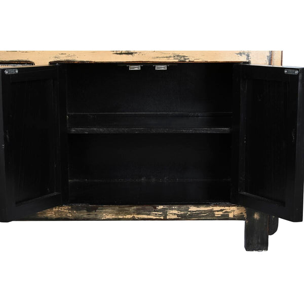 Anrichte DKD Home Decor Weiß Creme Dunkelbraun Ulmenholz 176 x 42 x 83 cm