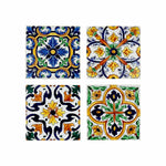 Untersetzer DKD Home Decor Kachel 4 Stück (10,8 x 10,8 x 0,7 cm)