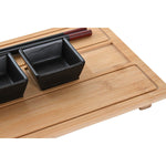 Sushi-Set DKD Home Decor natürlich Schwarz Bambus Steingut Orientalisch