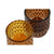 Kerzen-Set DKD Home Decor Braun Senf (2 Stück)