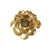 Wanddekoration DKD Home Decor Gold Blume 19,5 x 5,5 x 19,5 cm