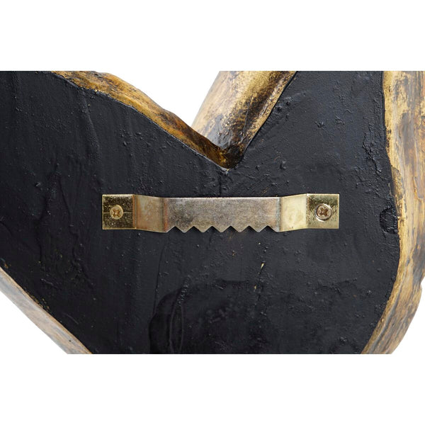 Wanddekoration DKD Home Decor Spiegel Gold Harz Fugl (27 x 3,5 x 36 cm)