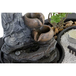 Springvand DKD Home Decor Buddha Harz Orientalisch 29 x 21 x 23 cm (2 Stück)