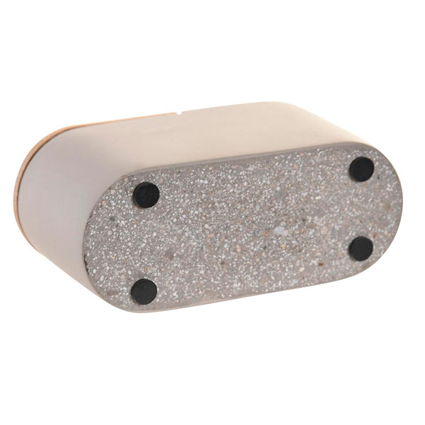 Trinkglas DKD Home Decor Grau natürlich Bambus Zement 11 X 4,5 X 6 CM