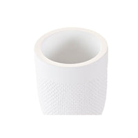 Trinkglas DKD Home Decor Weiß Zement 8 x 8 x 10,5 cm