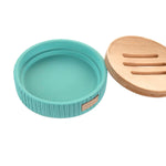 Seifenschale DKD Home Decor 11 x 11 x 2,5 cm Zement grün