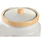 Gefäß DKD Home Decor 15 x 15 x 21 cm Weiß Gelb Dolomite Shabby Chic