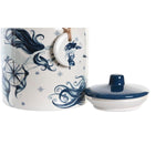 Gefäß DKD Home Decor 12 x 12 x 16 cm Blau Weiß Dolomite (3 Stück)